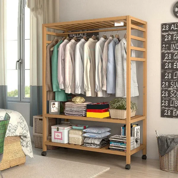 Wooden Clothes Rack