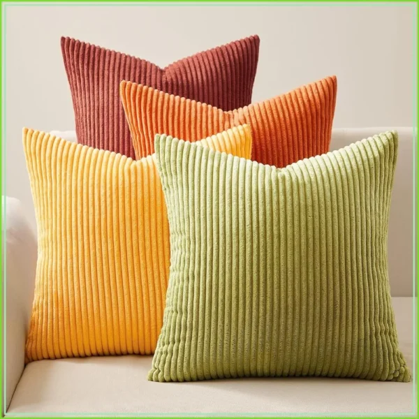 Corduroy Decorative Throw Pillow Covers