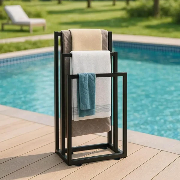 Metal Bath Towel Holder Stand