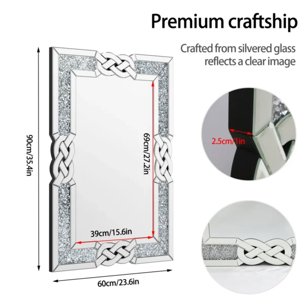 Framed Wall-Mounted Mirror